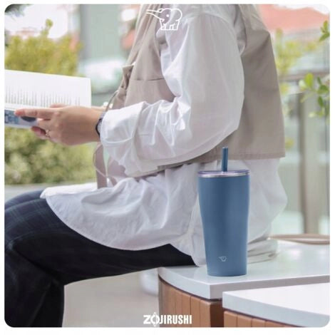 Zojirushi SX-HA89H-AM Azul Marino (Gran Capacidad) | Taza Térmica con Pajita
