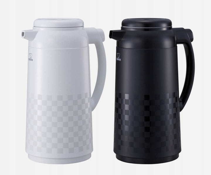Jarra aislada Zojirushi AFFB Ichimatsu blanco y negro