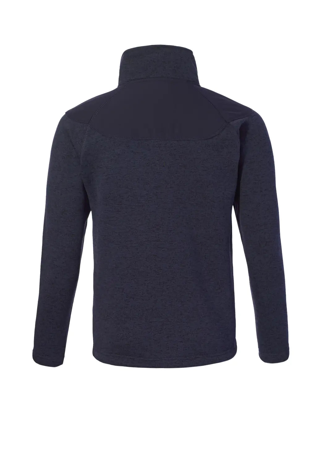 Chaqueta coarse en azul marino con refuerzos softshell en hombros.
