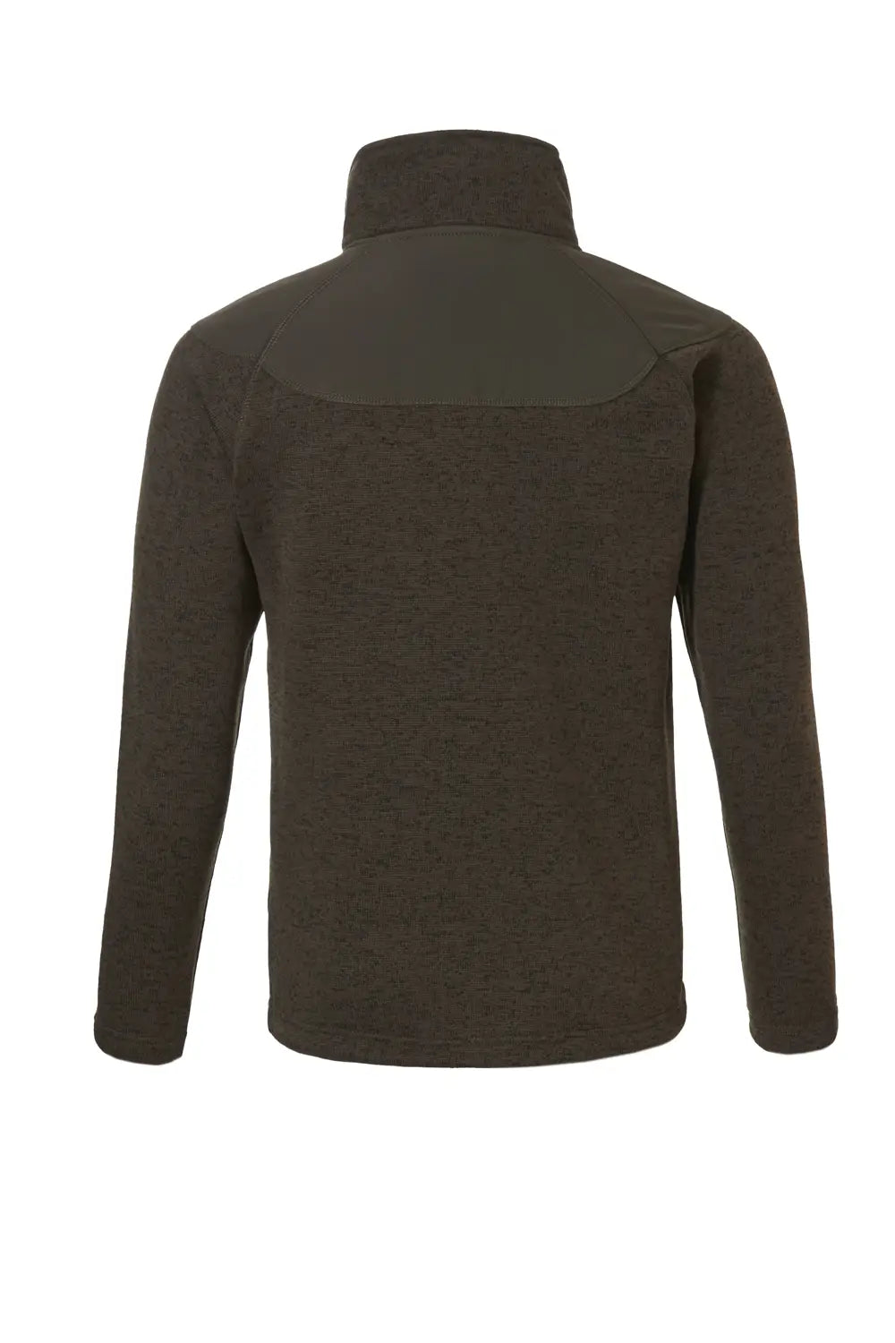 Chaqueta Coarse Rovince en verde por la espalda con refuerzos softshell en hombros.