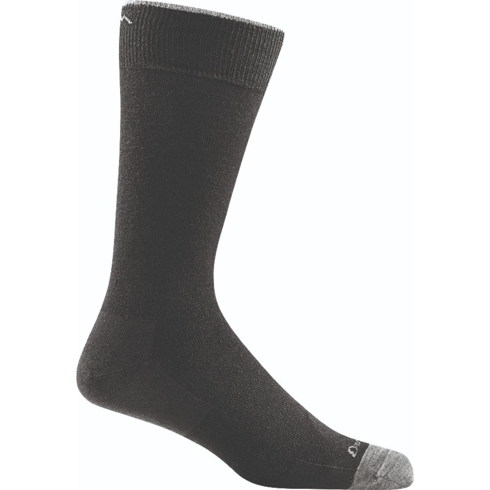 Calcetín negro con puntera gris