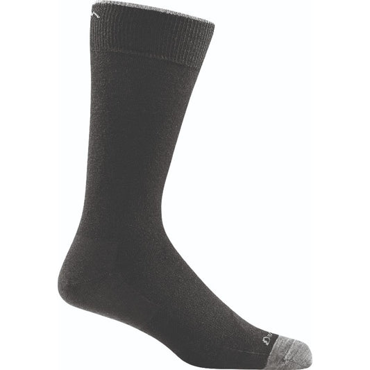 Calcetín negro con puntera gris