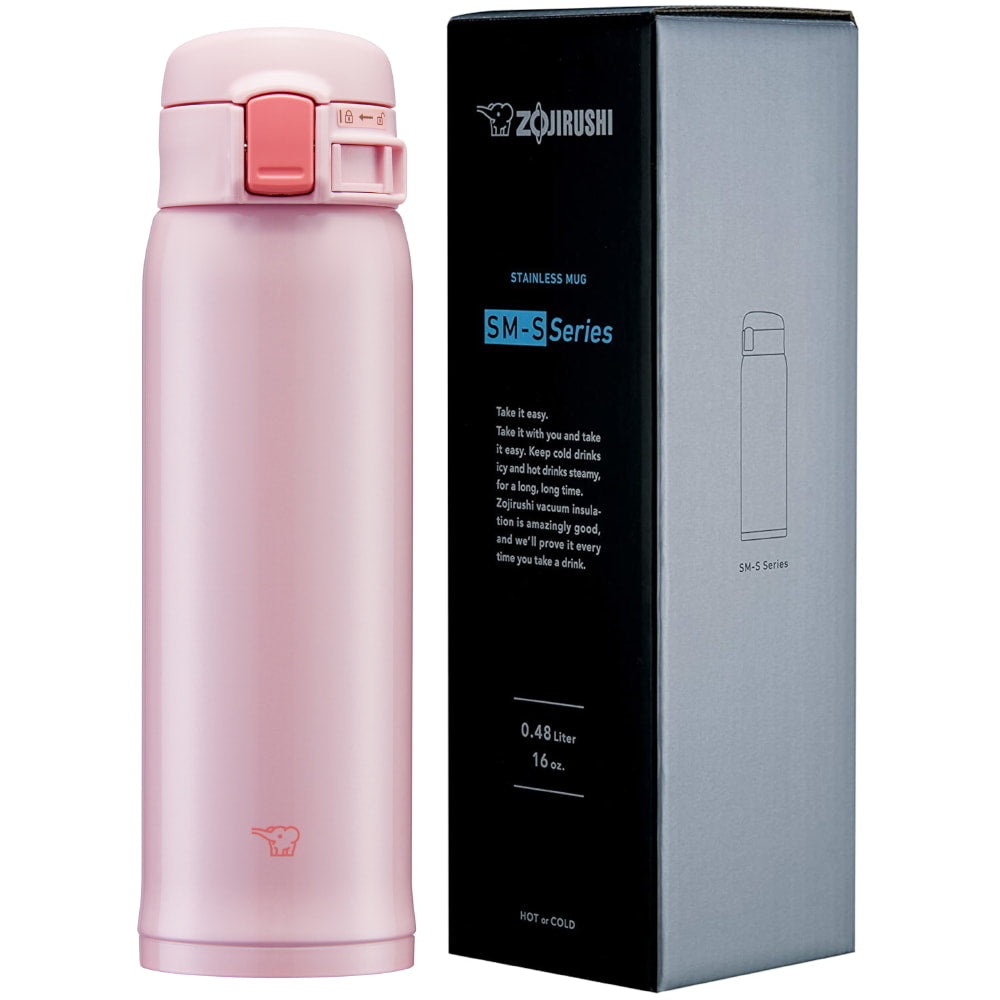 Botella Térmica De Acero Inoxidable Zojirushi SM-SRE 36/48/60 Pearl Pink