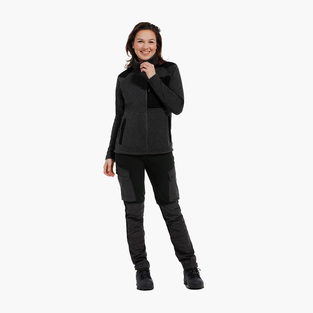 Chaleco Fleece Mujer Antracita