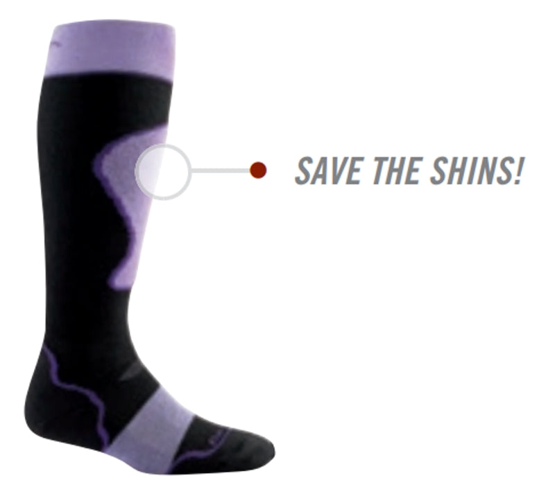 Calcetines de esquí/snow con acolchado. Mod. 1802 Black