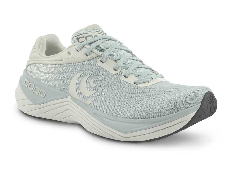 Zapatilla de running Topo Athletic Ultrafly 5 Hombre en gris con drop 5 y diseño de estabilidad