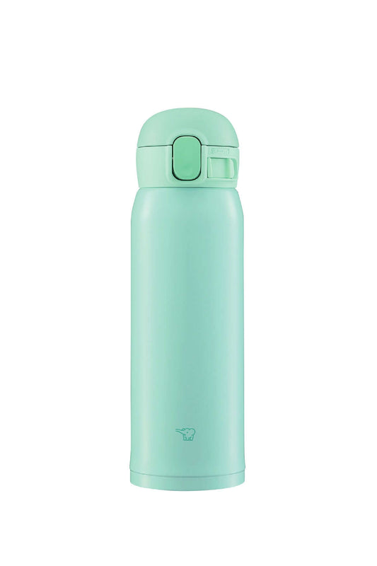 Botella Zojirushi SM-WA48 en color verde con tapa cerrada