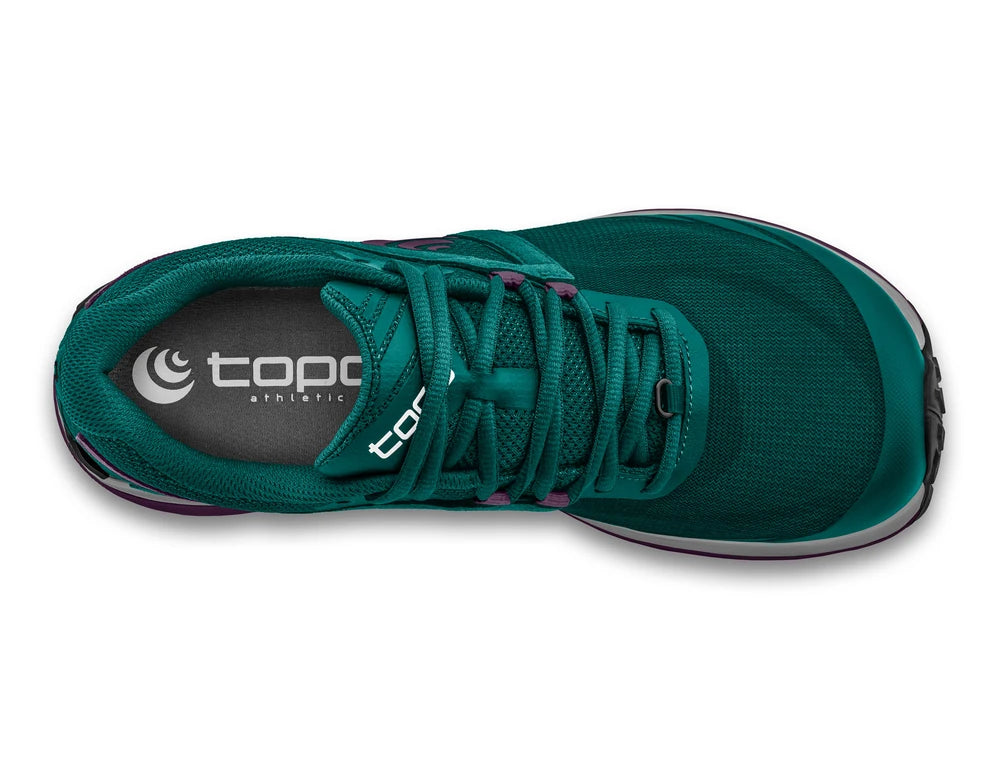 Zapatilla Topo Athletic Terraventure 3 Mujer en color teal/púrpura con diseño técnico para trail y agilidad