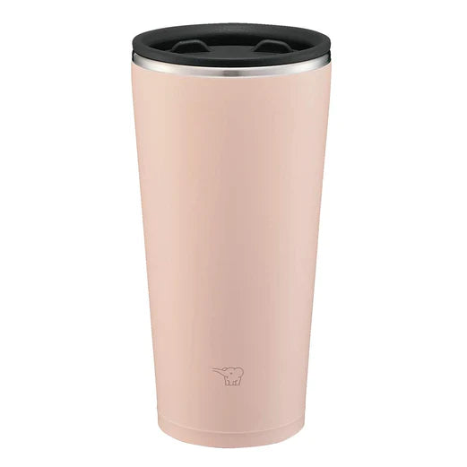 Vaso Zojirushi en color rosa ceniza con tapa negra