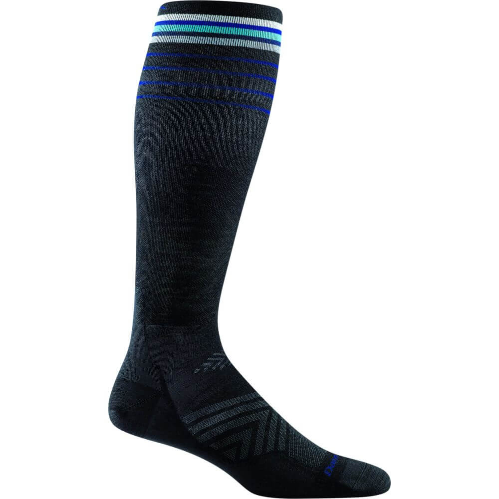 Darn Tough Calcetines por debajo de la rodilla de running y trail de lana merina. Mod. Stride 1038 color Color: Black