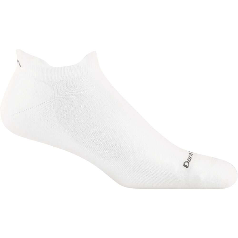 Darn Tough Calcetines invisible con acolchado de running y trail de lana merina. Mod. Run 1039 color Color: White