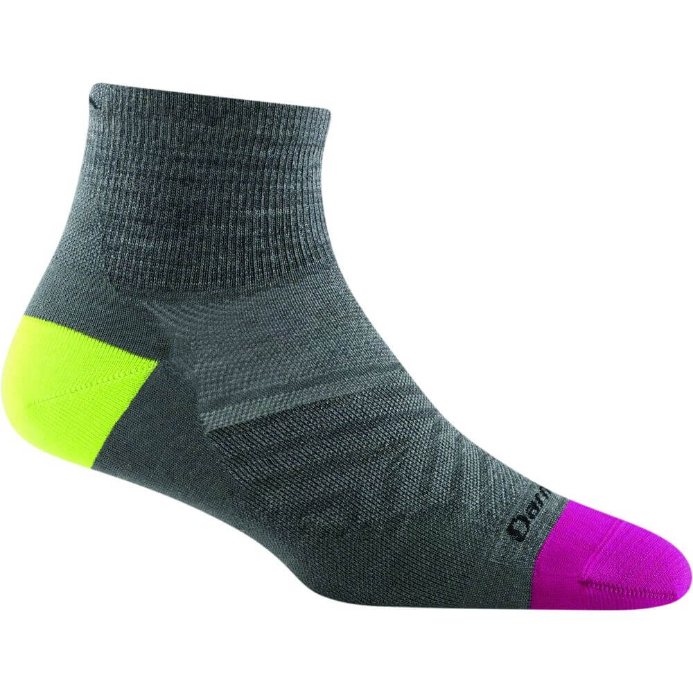 Darn Tough Calcetines invisibles de running y trail de lana merina. Mod Run 1044 color Color: Gray