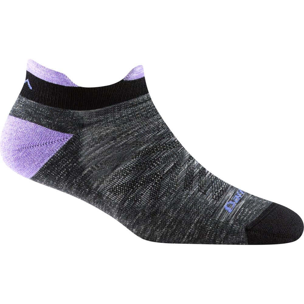 Darn Tough Calcetines invisibles con acolchado de running y trail de lana merina. Mod. Run 1047 color Color: Space Gray