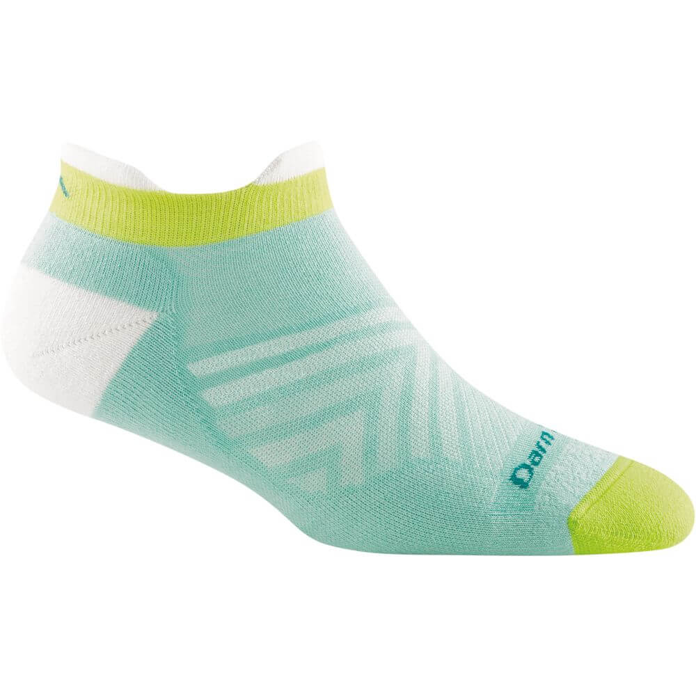 Darn Tough Calcetines invisibles acolchados de running y trail de Coolmax. Mod. Run 1052 color Color: Aqua