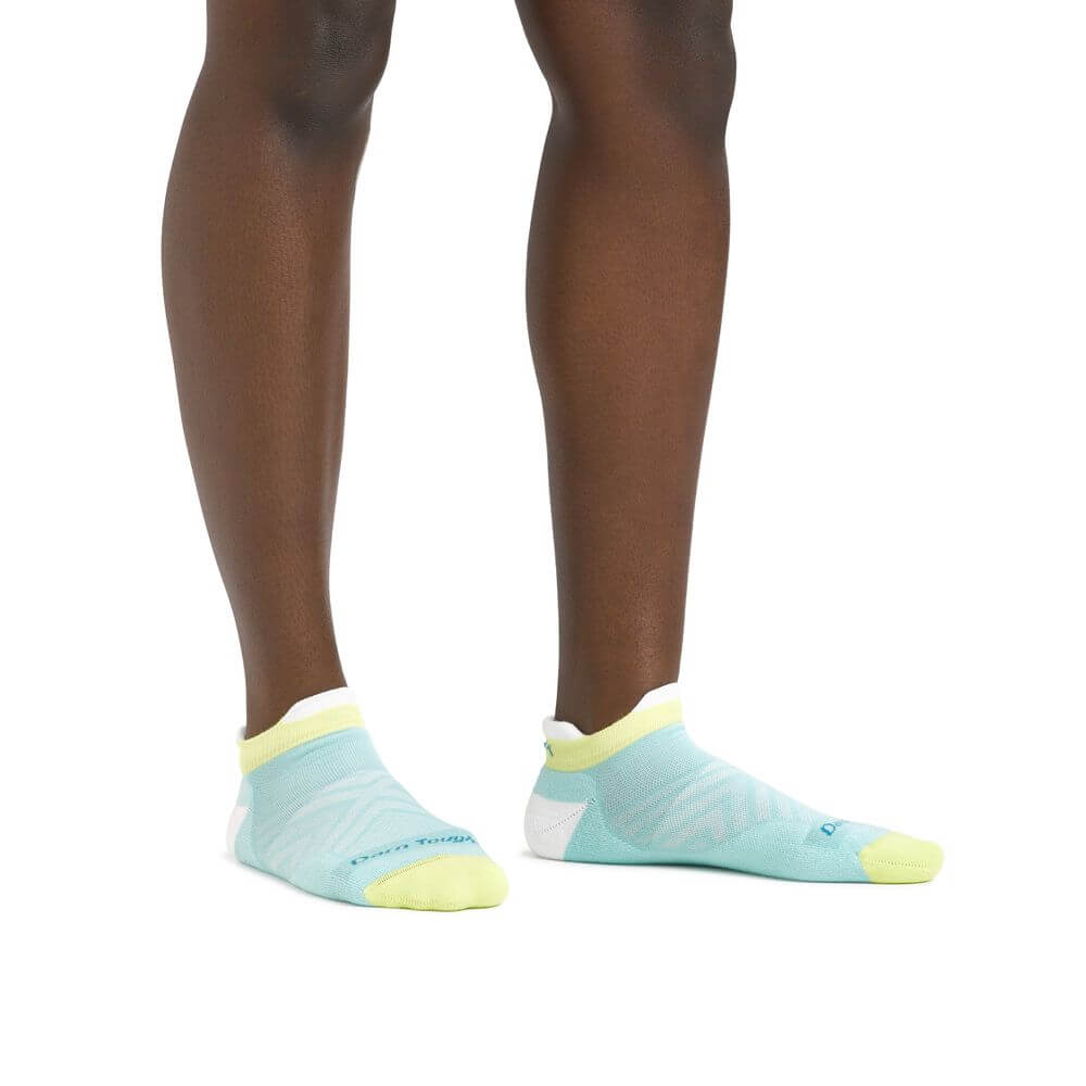 Darn Tough Calcetines invisibles acolchados de running y trail de Coolmax. Mod. Run 1052 color  Aqua