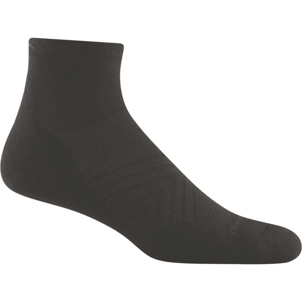 Darn Tough Calcetines tobilleros acolchados de running y trail de Coolmax. Mod. Run 1055 color Color: Black