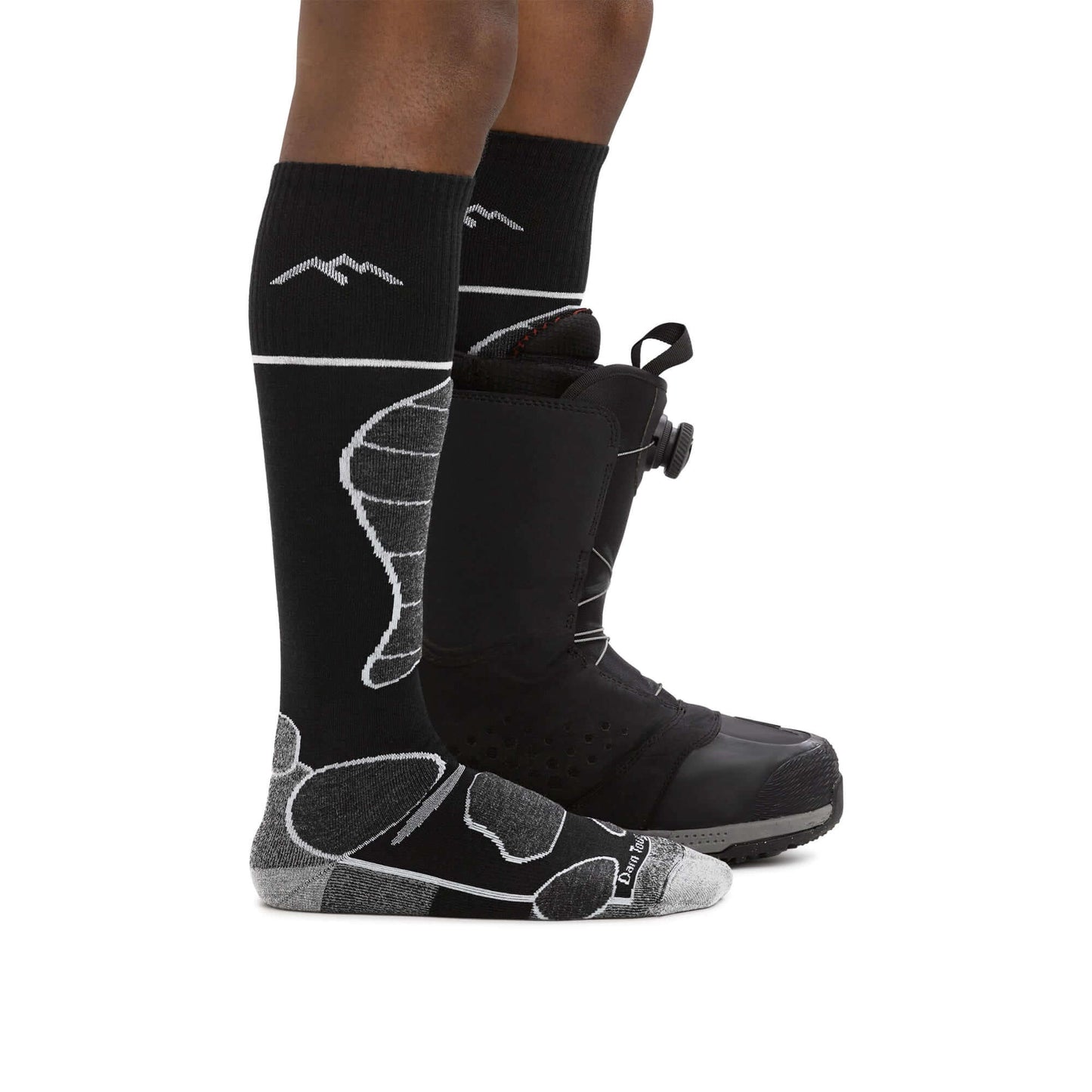 Darn Tough Calcetines de esquí/snow con acolchado. Mod.  Function 5 1811 color Color: Black