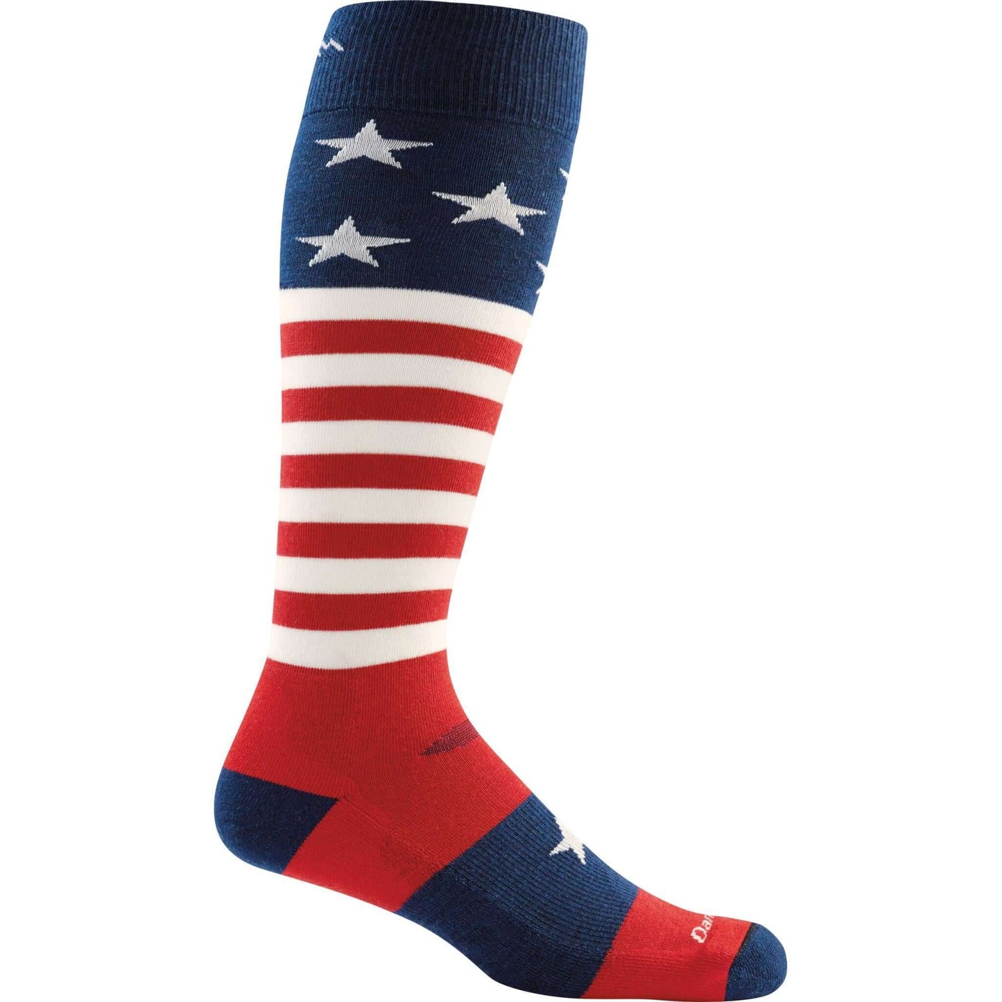 Darn Tough Calcetines de esquí/snow con acolchado. Mod. Captain Stripe 1815 color Color: Stars & Stripes