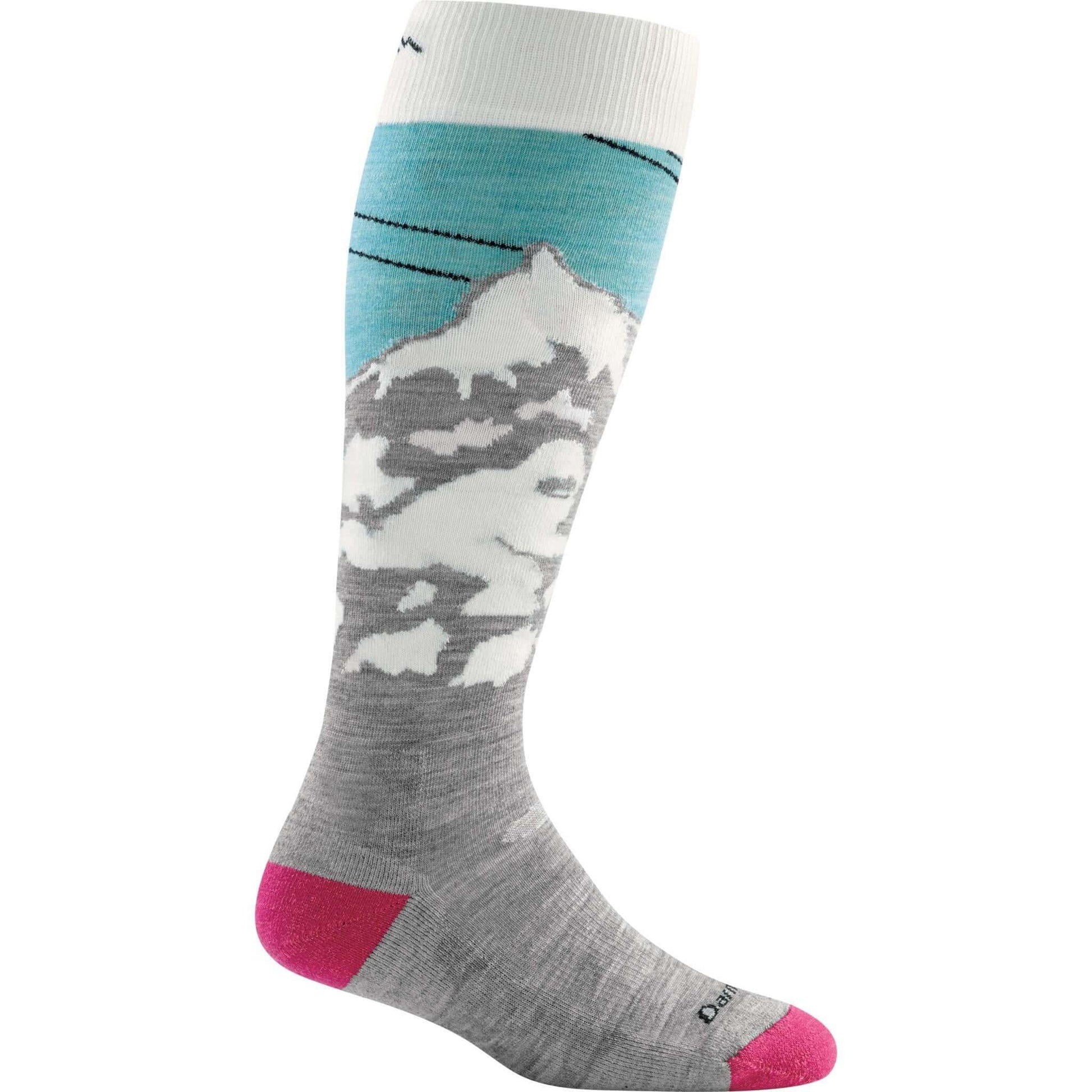 Darn Tough Calcetines de esquí/snow con acolchado. Mod. Yeti 1824 color Color: Glacier