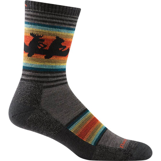Darn Tough Calcetín Willoughby 5003 altura tobillero alto y peso ligero con acolchado Color: Gris